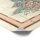 kaart van Nederland (1799) Poster (Hoek)