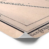 kaart van Nederland (1897) Poster (Hoek)