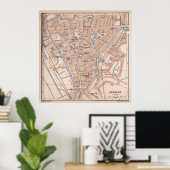 kaart van Nederland (1897) Poster (Thuiskantoor)