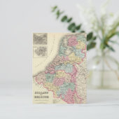  kaart van Nederland en België (1856) (Staand voorkant)