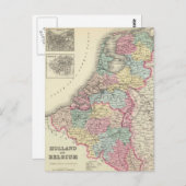  kaart van Nederland en België (1856) (Voorkant / Achterkant)