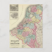  kaart van Nederland en België (1856) (Voorkant)