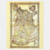KAART VAN NEDERLAND FLEECE DEKEN (Voorkant)