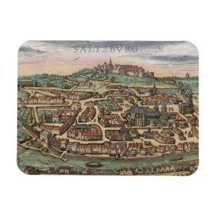 Kaart van Neurenberg, Ulm en Saltzburg uit 'Civita Magneet