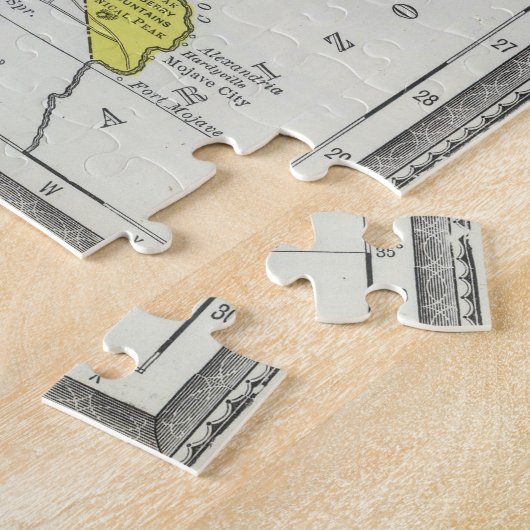  kaart van Nevada (1889) Legpuzzel (Zijkant)