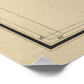  kaart van Nevada (1894) Poster (Hoek)