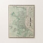  kaart van New Albany IN (1876) Legpuzzel (Verticaal)