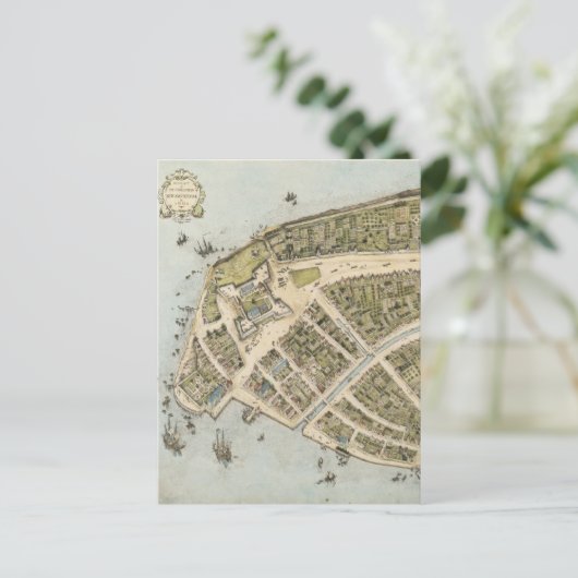  kaart van New Amsterdam (1660) (Staand voorkant)