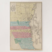 kaart van New Bedford MA (1887) Legpuzzel (Verticaal)