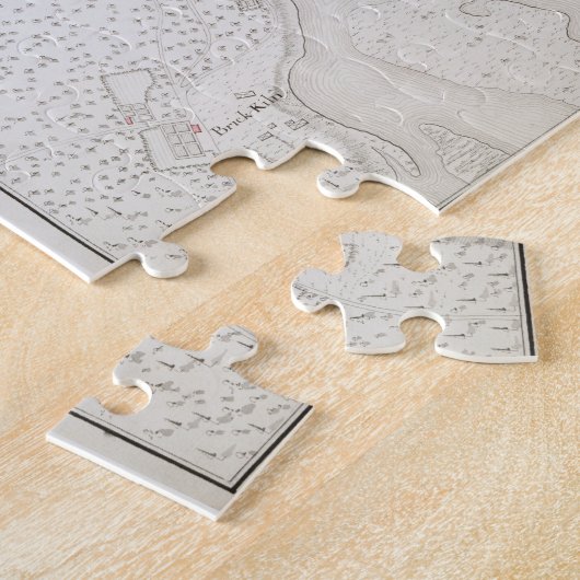 kaart van New Bern NC (1769) Legpuzzel (Zijkant)