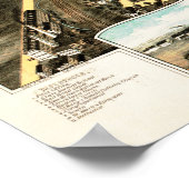 Kaart van New Britain, Connecticut uit 1875 Poster (Hoek)