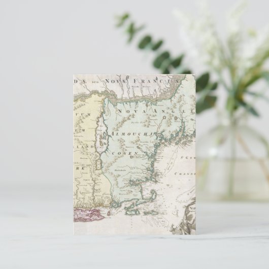  kaart van New England (1716) (Staand voorkant)