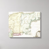  kaart van New England (1716) Canvas Afdruk (Voorkant)