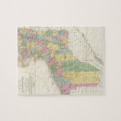  kaart van New England (1839) Legpuzzel (Horizontaal)