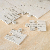  kaart van New England (1839) Legpuzzel (Zijkant)