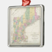 kaart van New England (1839) Metalen Ornament (Links)