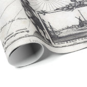 kaart van New England Cadeaupapier (Rol Hoek)