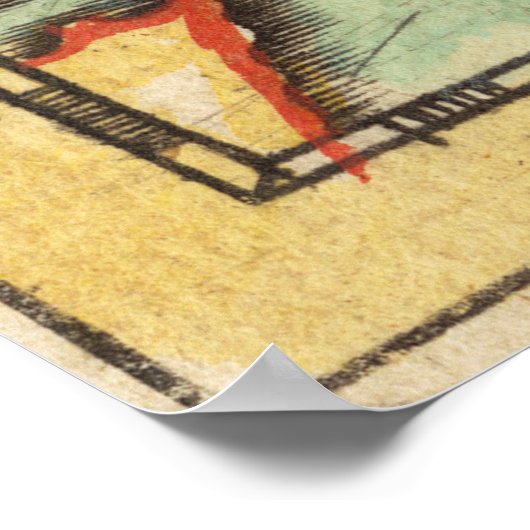  kaart van New England & Long Island (1703) Poster (Hoek)