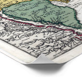 kaart van New England Poster (Hoek)