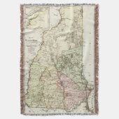  kaart van New Hampshire (1796) Deken (Voorkant Verticaal)