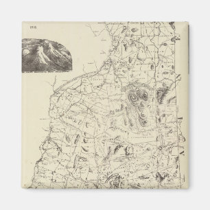 Kaart van New Hampshire 1816 Magneet