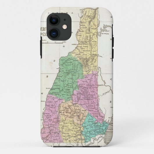 kaart van New Hampshire (1827) Case-Mate iPhone Case (Achterkant)