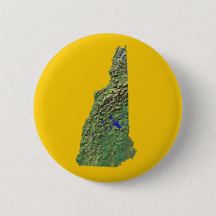Kaart van New Hampshire Button