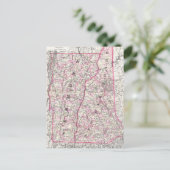  kaart van New Hampshire en Vermont (1861) (Staand voorkant)