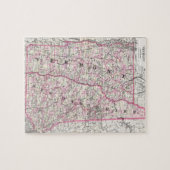  kaart van New Hampshire en Vermont (1861) Legpuzzel (Horizontaal)