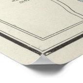  kaart van New Haven Connecticut (1901) Poster (Hoek)