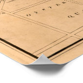 kaart van New Haven CT (1827) Poster (Hoek)