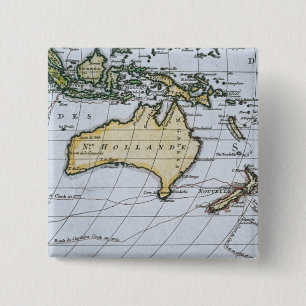 Kaart van New Holland Vierkante Button 5,1 Cm