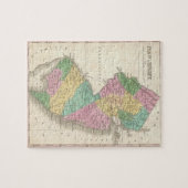  kaart van New Jersey (1827) Legpuzzel (Horizontaal)