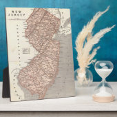  kaart van New Jersey (1845) Fotoplaat (Zijkant)