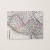 kaart van New Jersey (1855) Legpuzzel (Horizontaal)