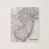  kaart van New Jersey (1855) Legpuzzel (Verticaal)