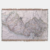  kaart van New Jersey (1884) Deken (Voorkant)