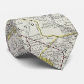 kaart van New Jersey (1889) Stropdas (Opgerold)