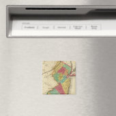 Kaart van New Jersey Magneet (Insitu (Vaatwasser))