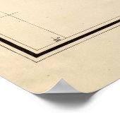  kaart van New Mexico (1882) Poster (Hoek)