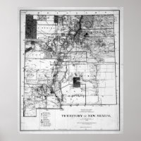  kaart van New Mexico (1882)