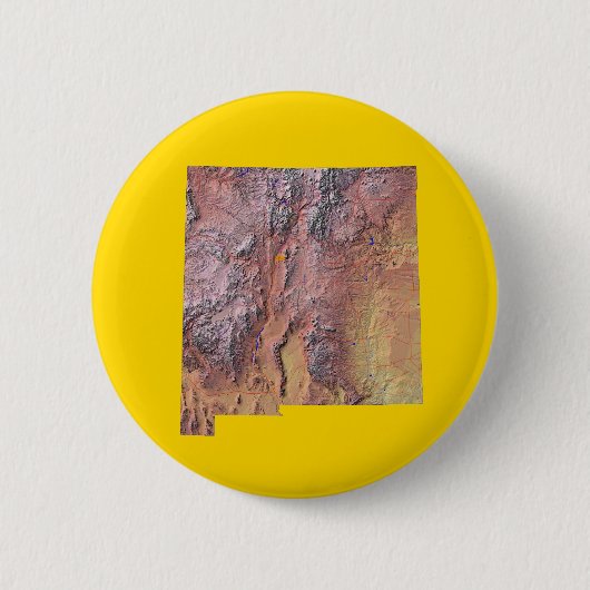 Kaart van New Mexico Button (Voorkant)