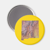 Kaart van New Mexico Magnet (Voorkant / Achterkant)