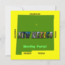 Kaart van New Mexico Omtrek Foto Tekst