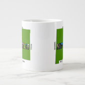 Kaart van New Mexico Omtrek Foto Tekst Grote Koffiekop (Voorkant)