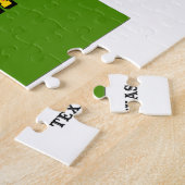 Kaart van New Mexico Omtrek Foto Tekst Legpuzzel (Zijkant)