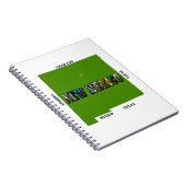 Kaart van New Mexico Omtrek Foto Tekst Notitieboek (Rechterzijde)