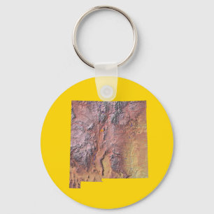 Kaart van New Mexico Sleutelhanger