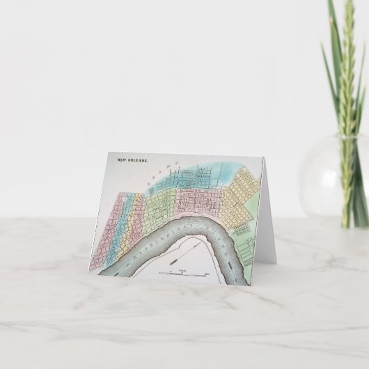 Kaart van New Orleans, 1837 (Voorkant)