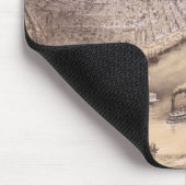  kaart van New Orleans (1851) Muismat (Hoek)